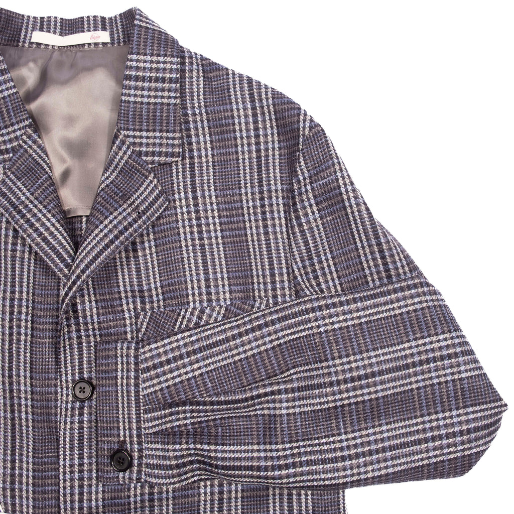 Neapolitan Hand Tailored Grey Check Chore Jacket Sz 52