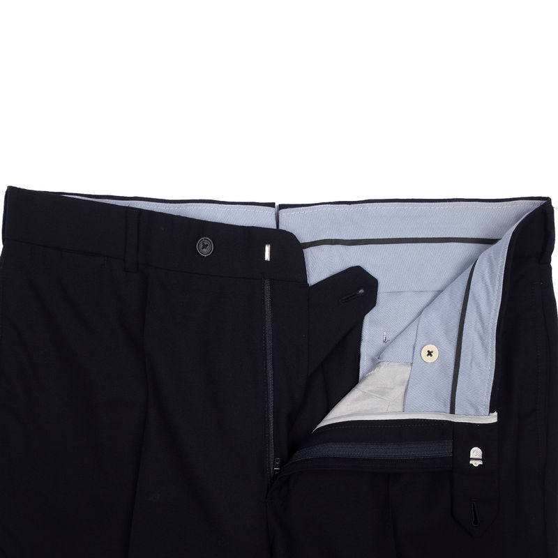 Navy Wool Dress Trouser