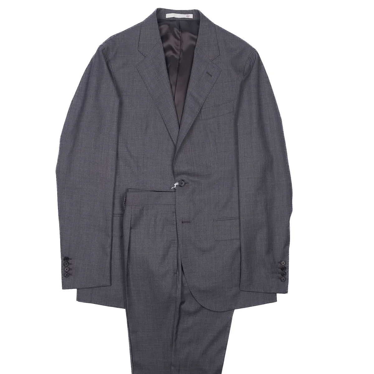 Eduardo De Simone Grey Notch Lapel, Neapolitan Business Suit Sz 54