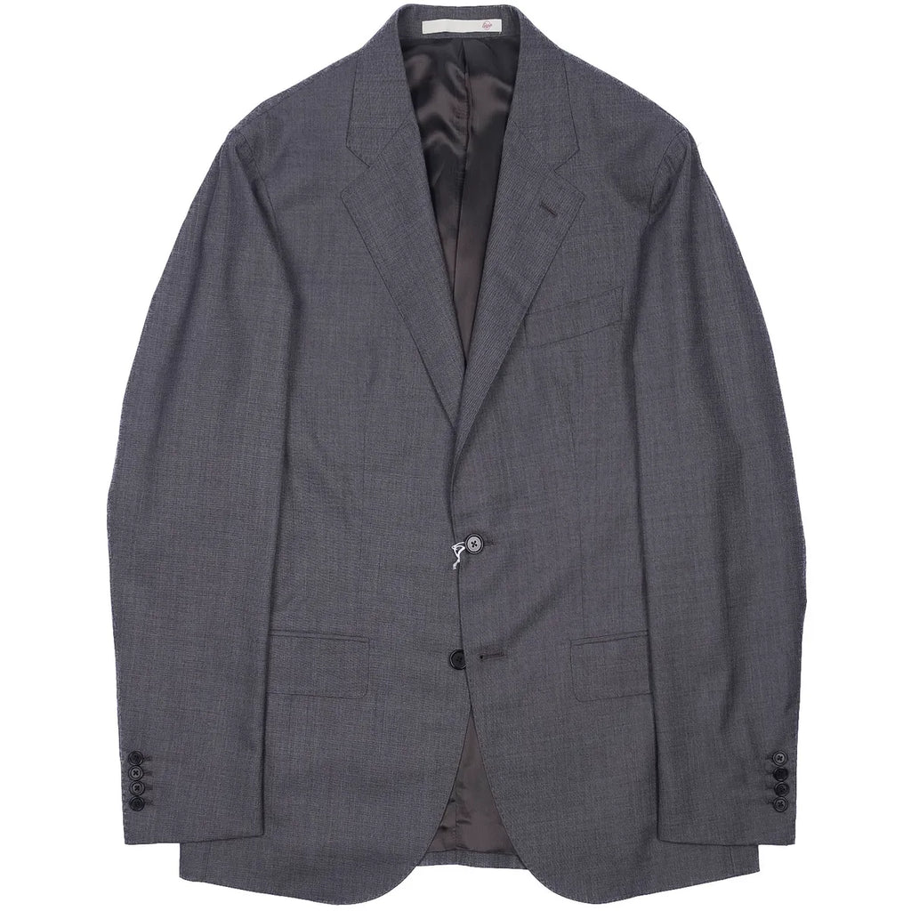 Eduardo De Simone Grey Notch Lapel, Neapolitan Business Suit Sz 50