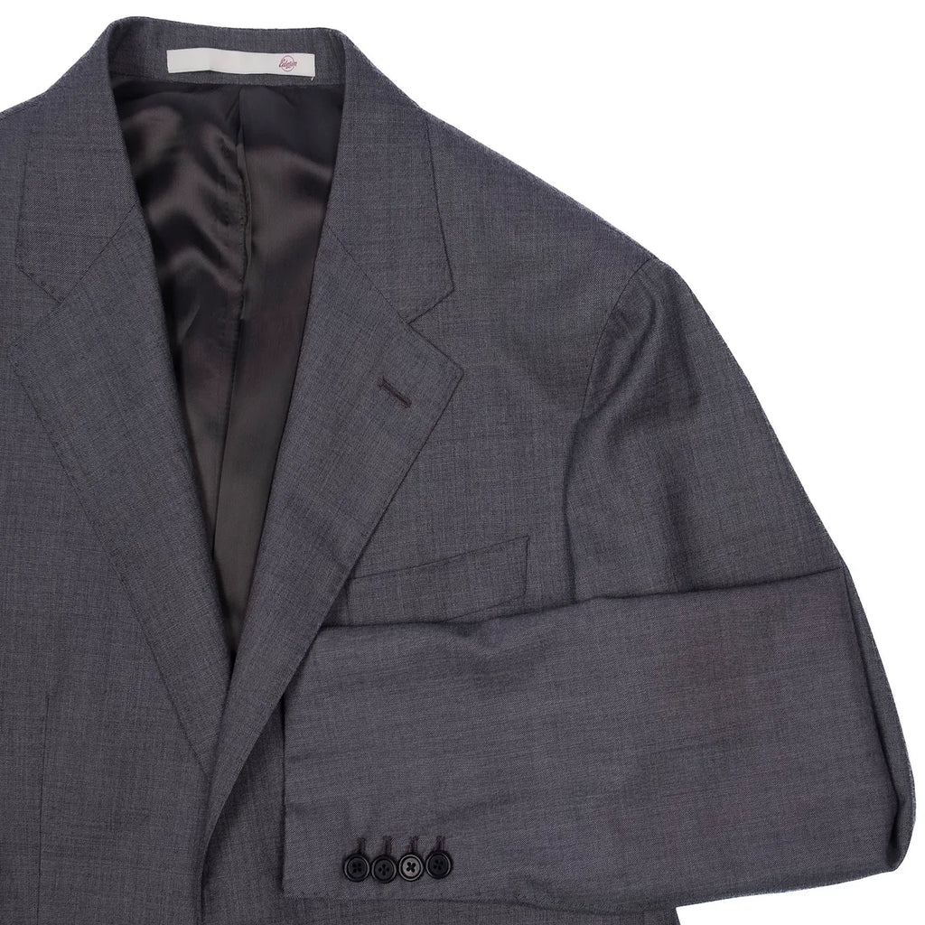 Eduardo De Simone Grey Notch Lapel, Neapolitan Business Suit Sz 50