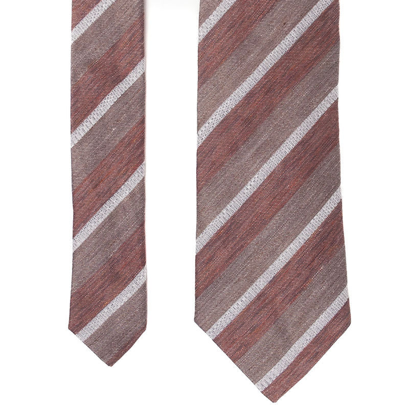 Brown Striped Tie
