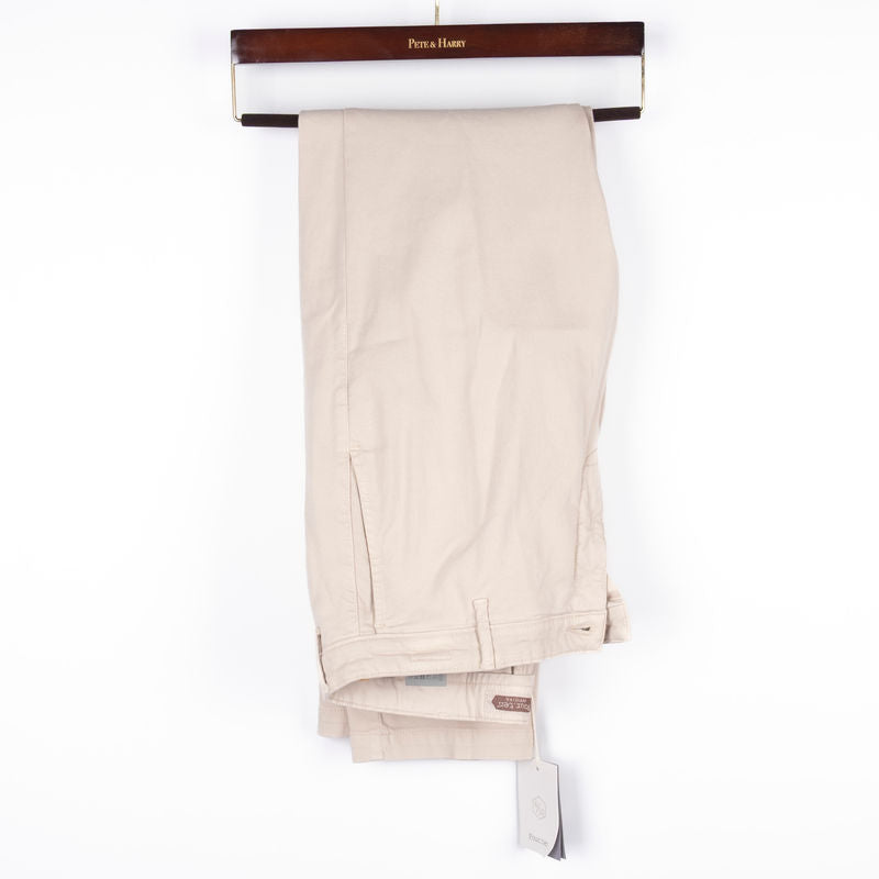Grey Cotton Structure Chinos