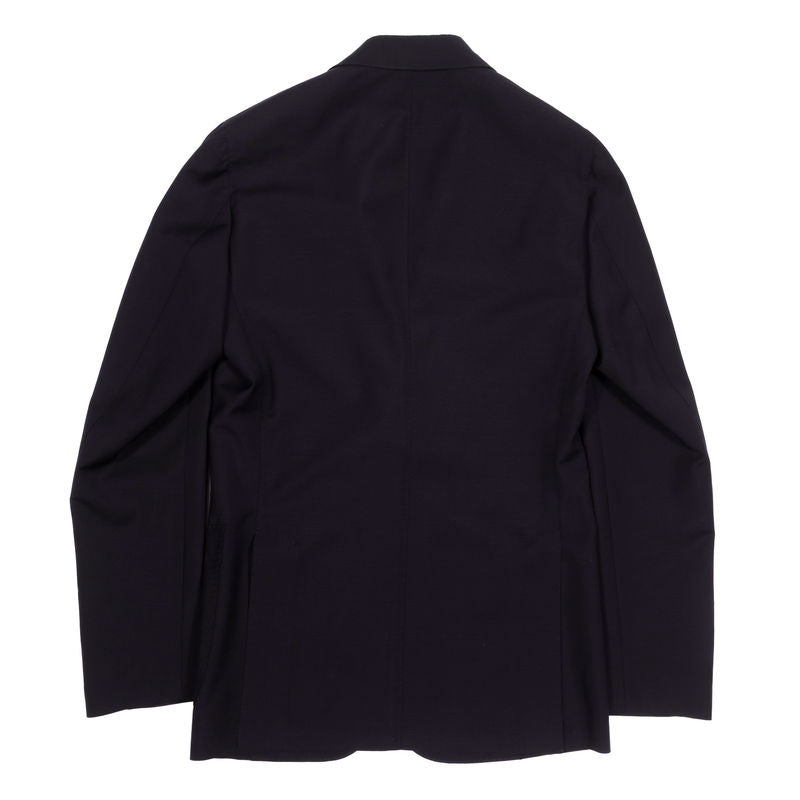 Neapolitan Hand Tailored Navy Peak Lapel Business Suit Sz 54