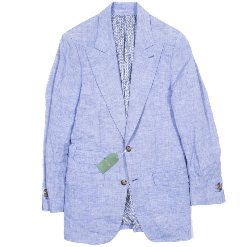 Suitsupply Blue Linen Sport Coat