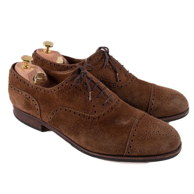 Carmina Brown Suede Adelaide Oxford