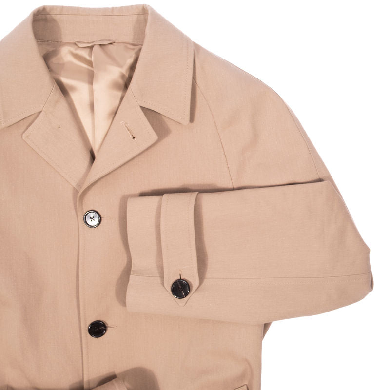Est Retail Price 12 000 SEK - Eduardo de Simone Khaki Raglan Cotton Coat