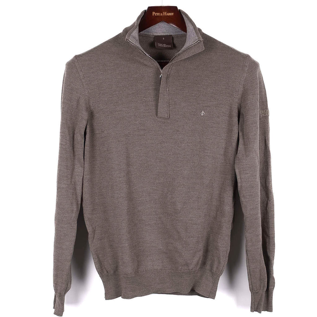 Grey Half Zip Sweater