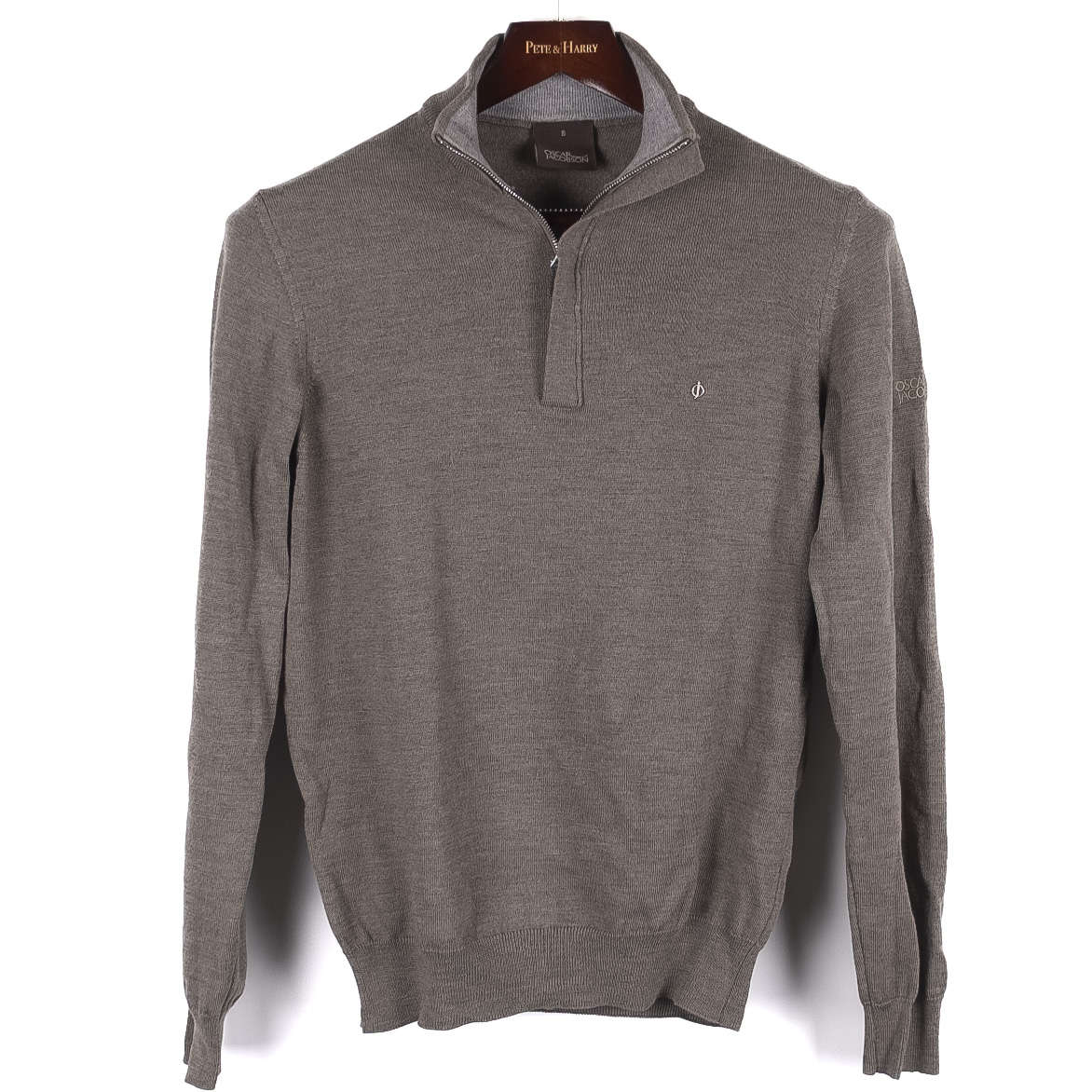 Grey Half Zip Sweater