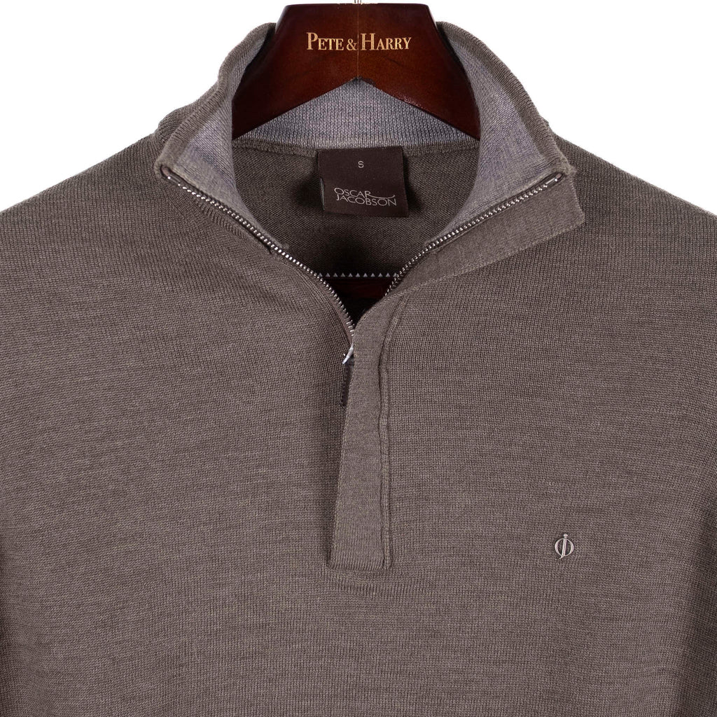 Grey Half Zip Sweater