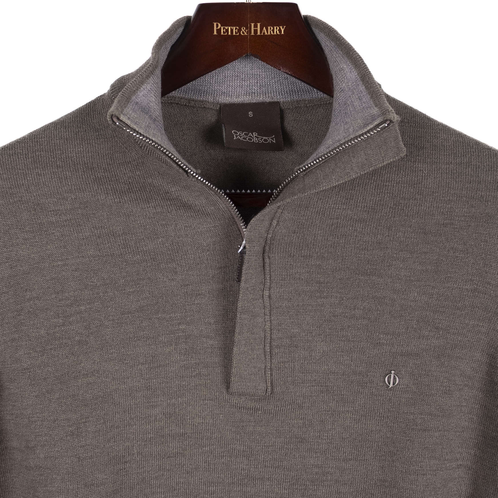 Grey Half Zip Sweater