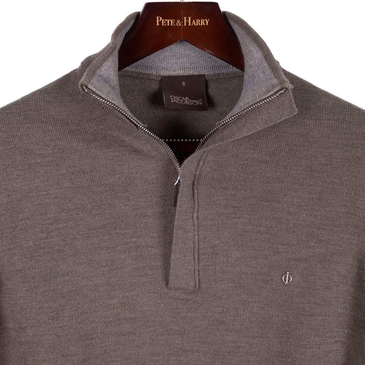 Grey Half Zip Sweater