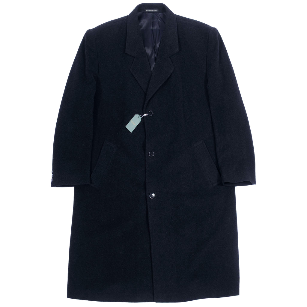Oscar De La Renta Grey Wool/Cashmere Coat Sz 52
