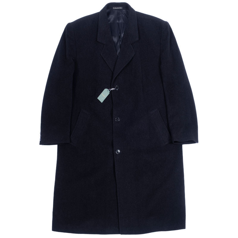 Oscar De La Renta Grey Wool/Cashmere Coat Sz 52