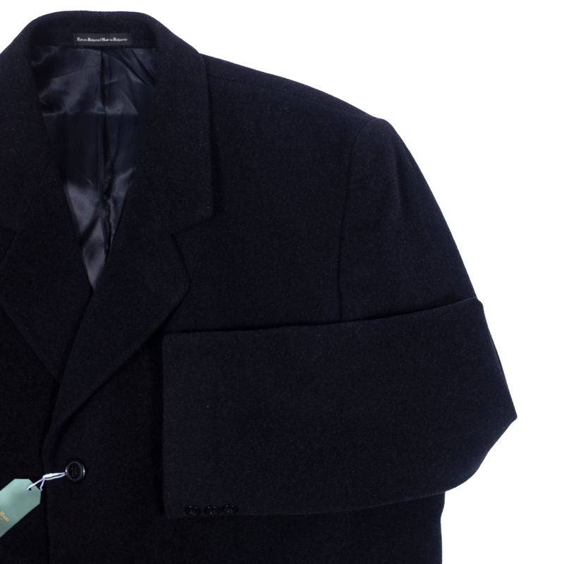 Oscar De La Renta Grey Wool/Cashmere Coat Sz 52