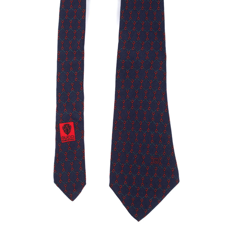 Gucci Multicoloured Equestrian Style Tie