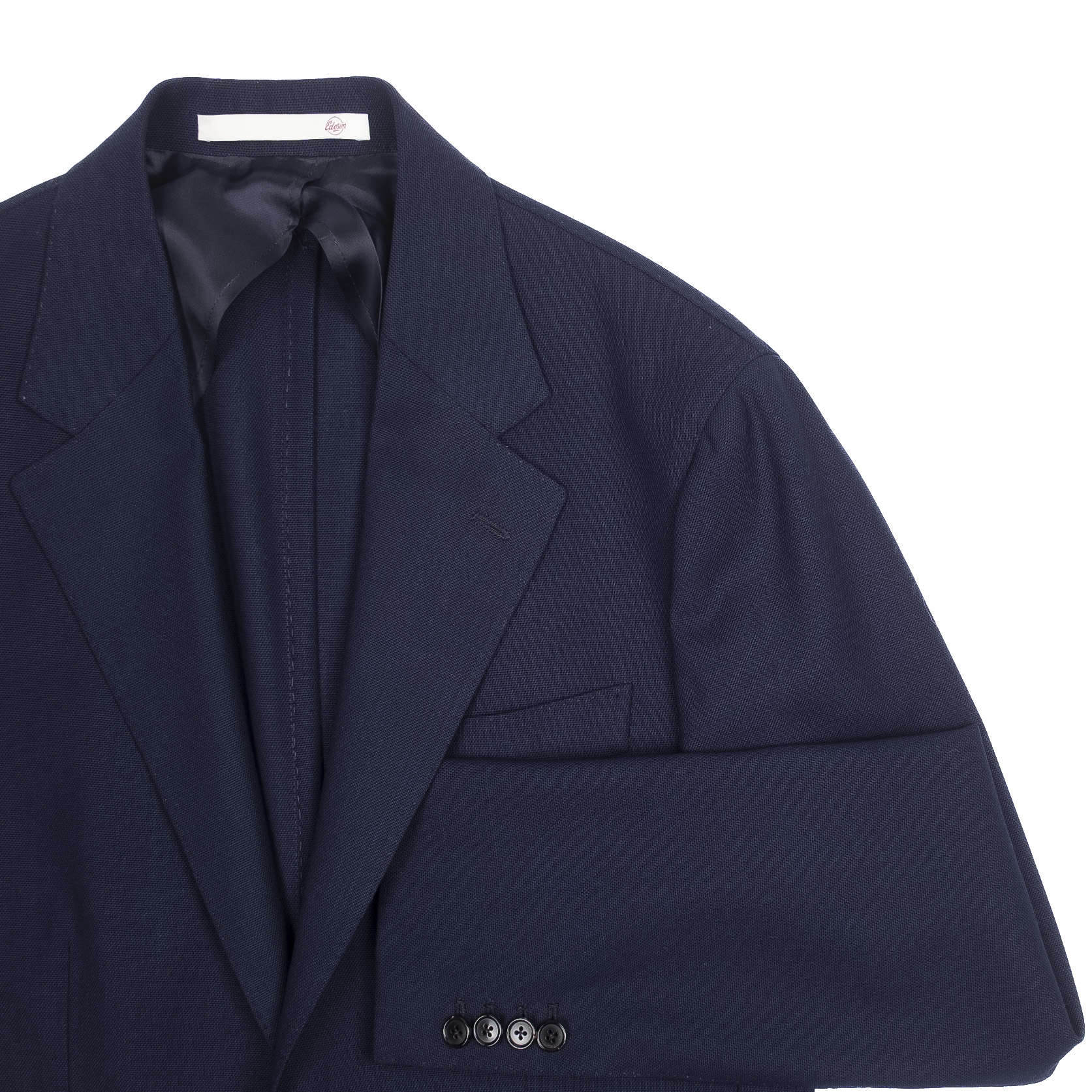 Neapolitan Hand Tailored Drapers Hight Twist Wool Navy Sport Coat Sz 50