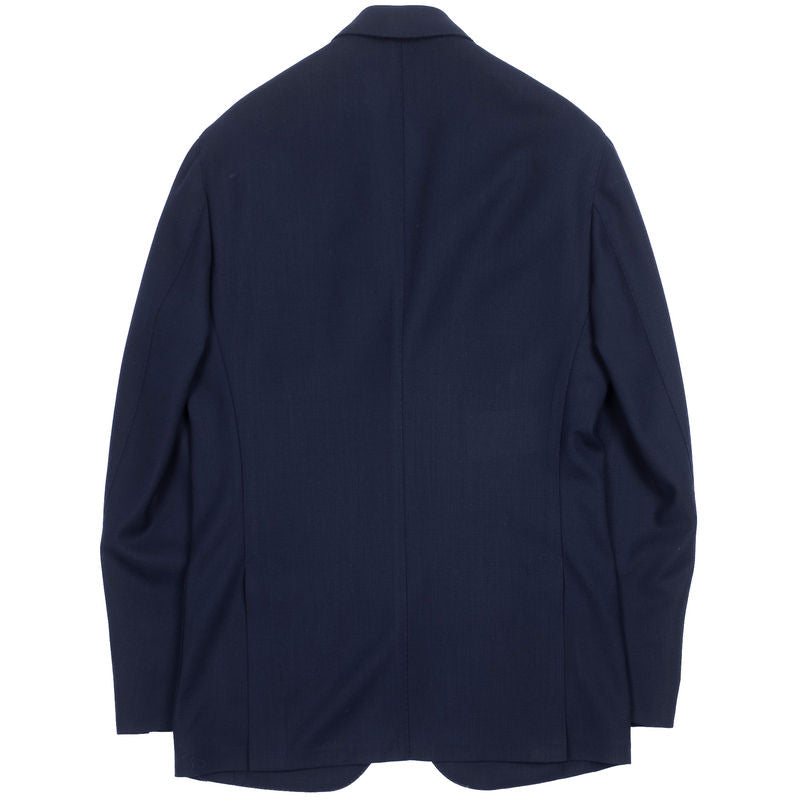 Neapolitan Hand Tailored Drapers Hight Twist Wool Navy Sport Coat Sz 52