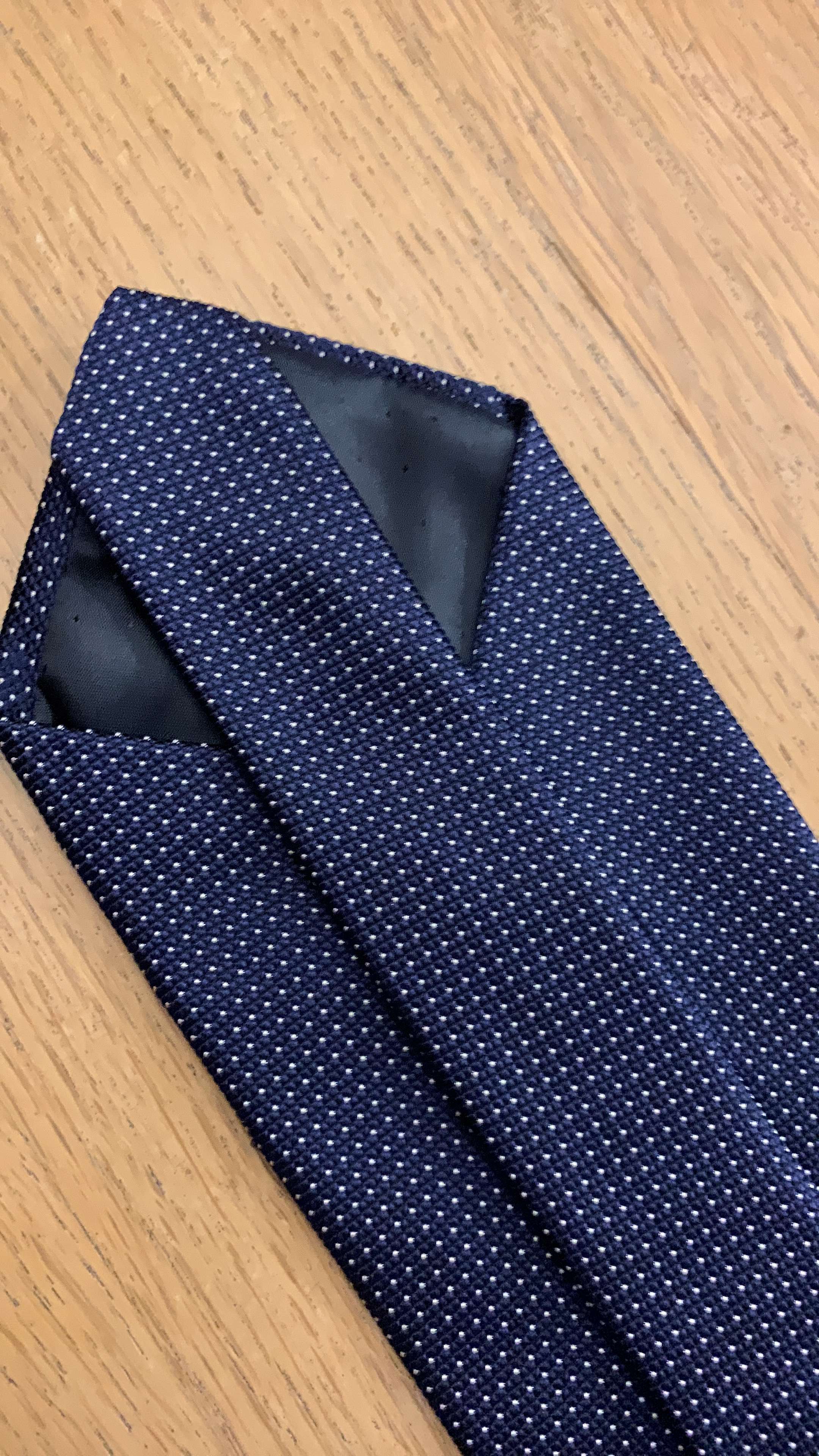 Navy Dotted Tie