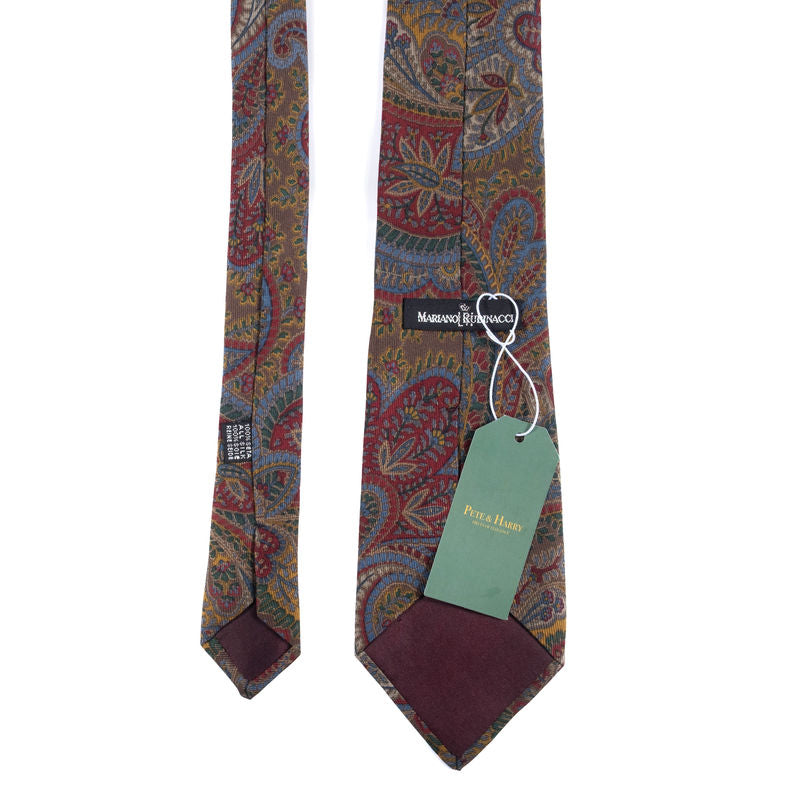 Rubinacci Red Paisley Tie