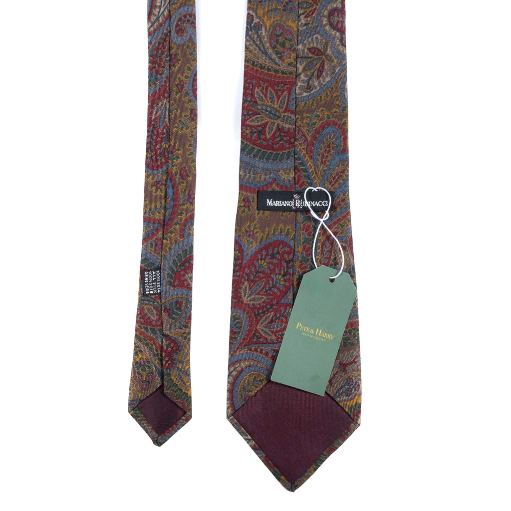 Rubinacci Red Paisley Tie