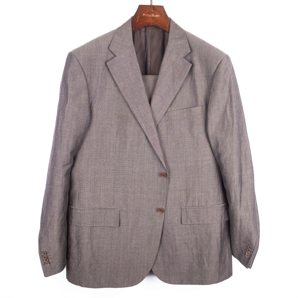 Brown Wool/Linen Suit