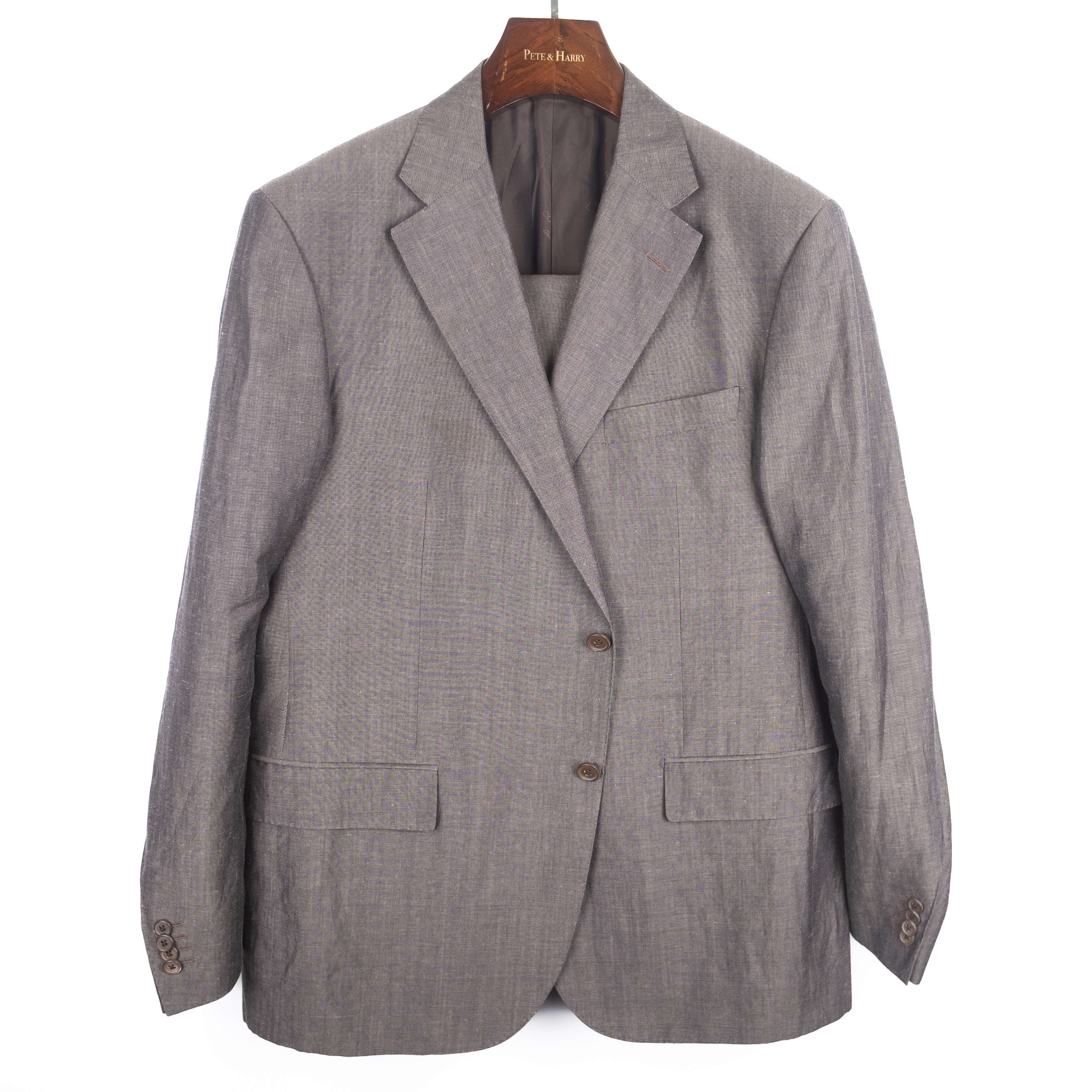 Brown Wool/Linen Suit