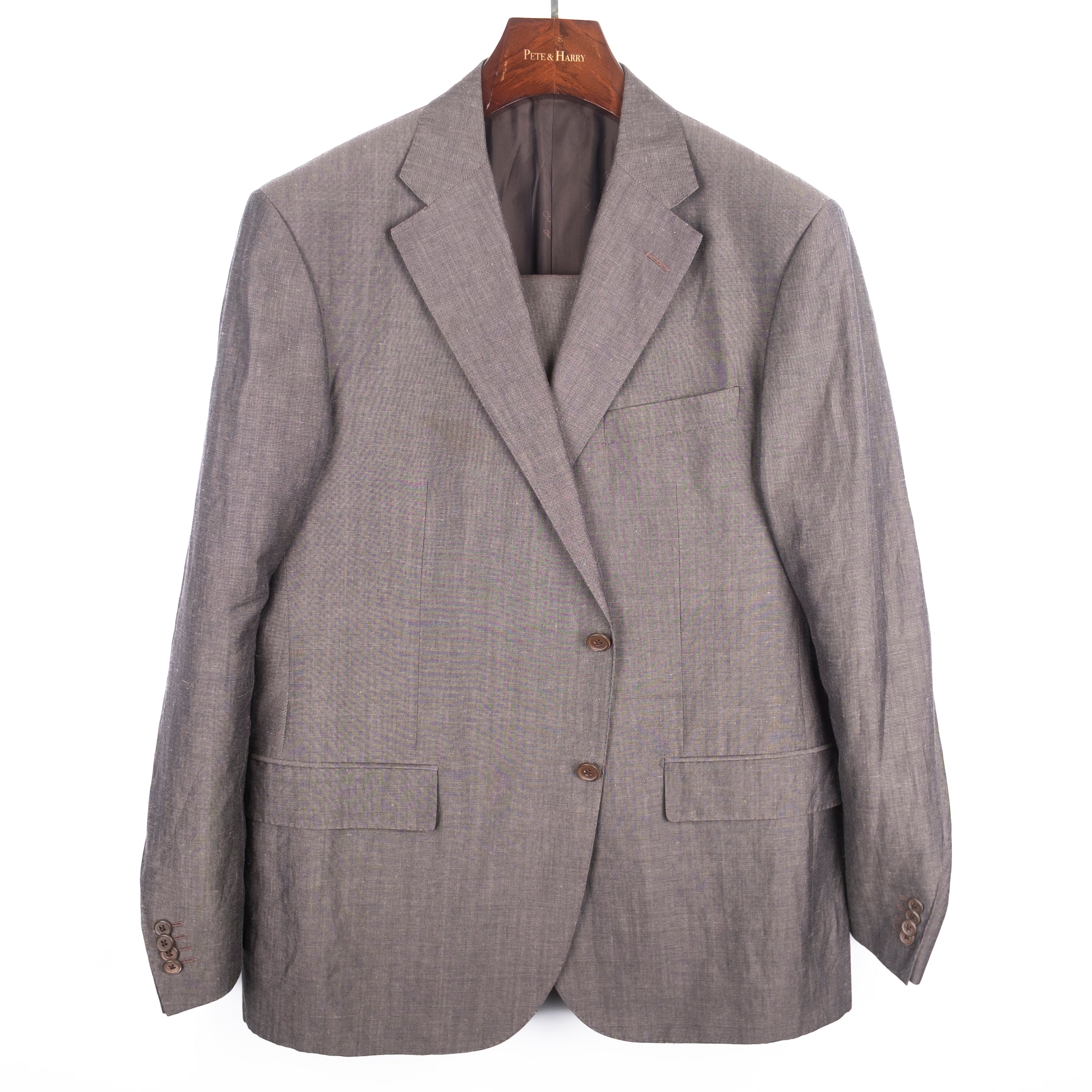 Brown Wool/Linen Suit