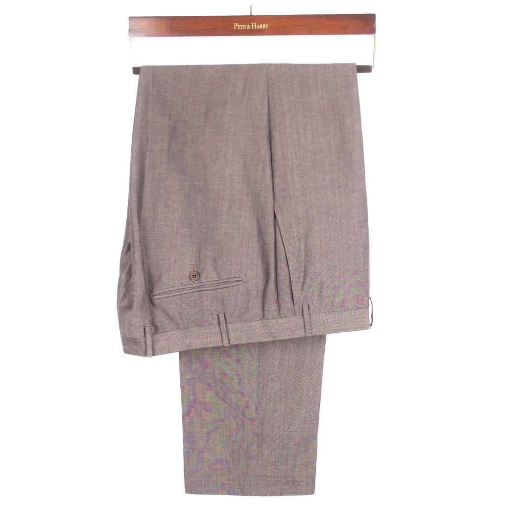 Brown Wool/Linen Suit