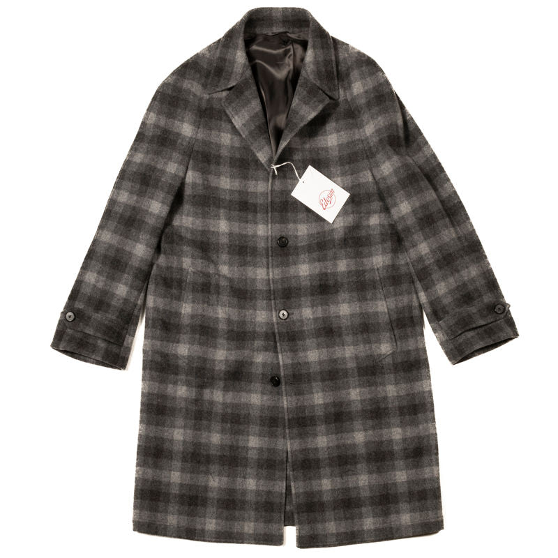 Est Retail Price 17 000 SEK - Eduardo Grey Check Raglan Coat
