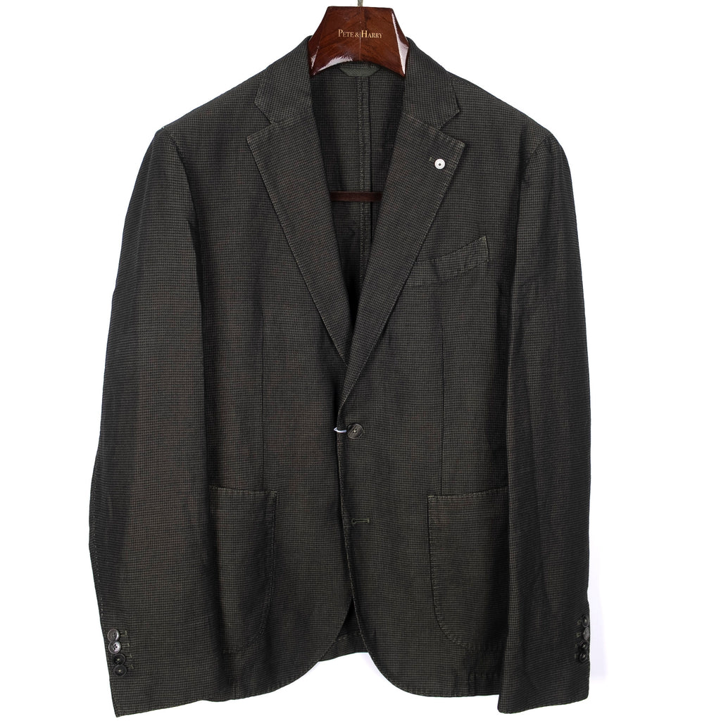 L.B.M. 1911 Green Linen/Cotton Sport Coat