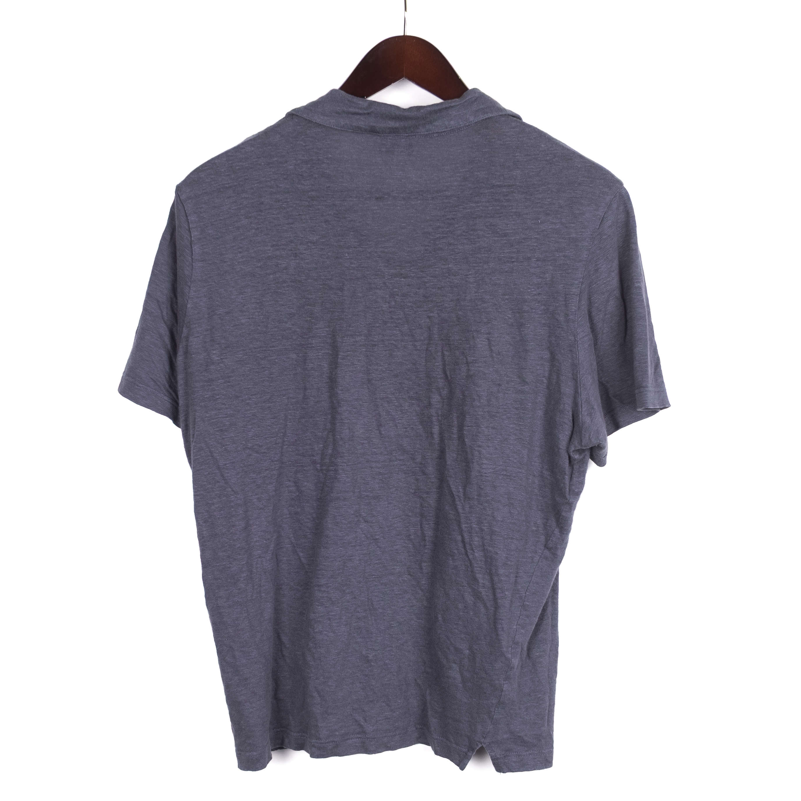 Grey/Blue Short Sleeve Polo Shirt