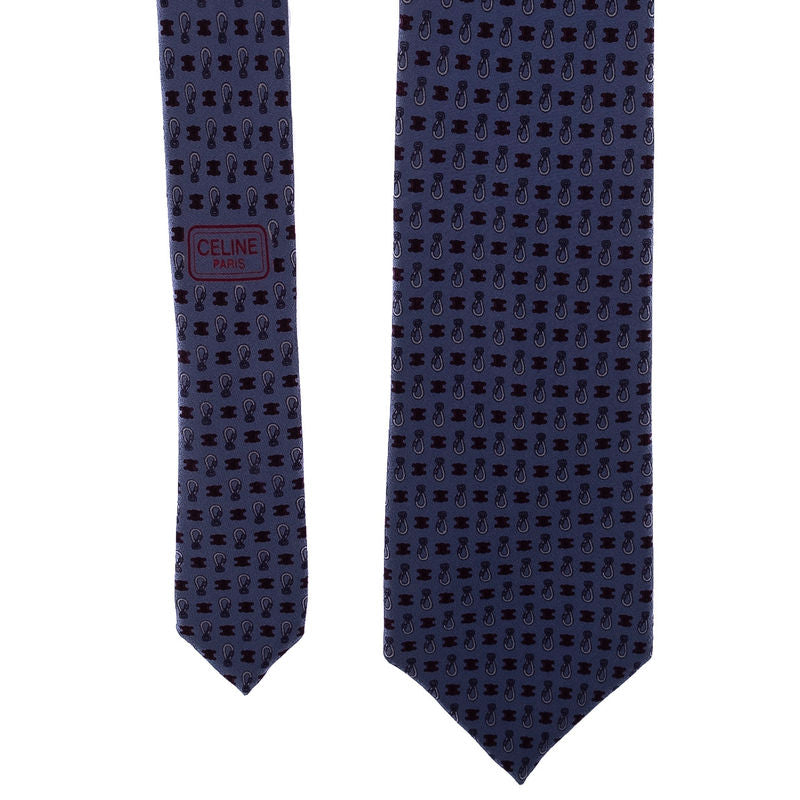Celine Purple Patterned Tie