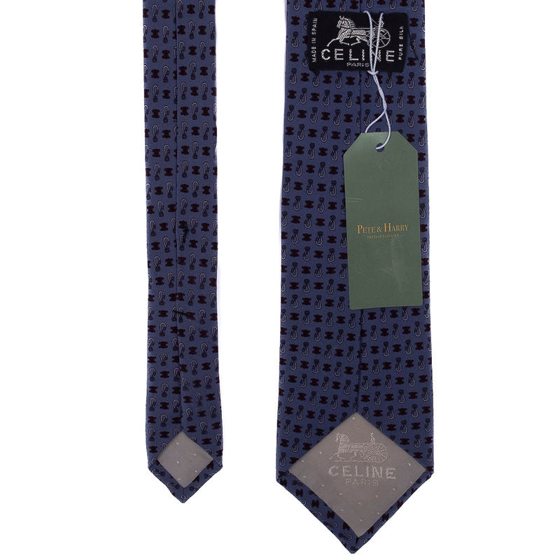 Celine Purple Patterned Tie