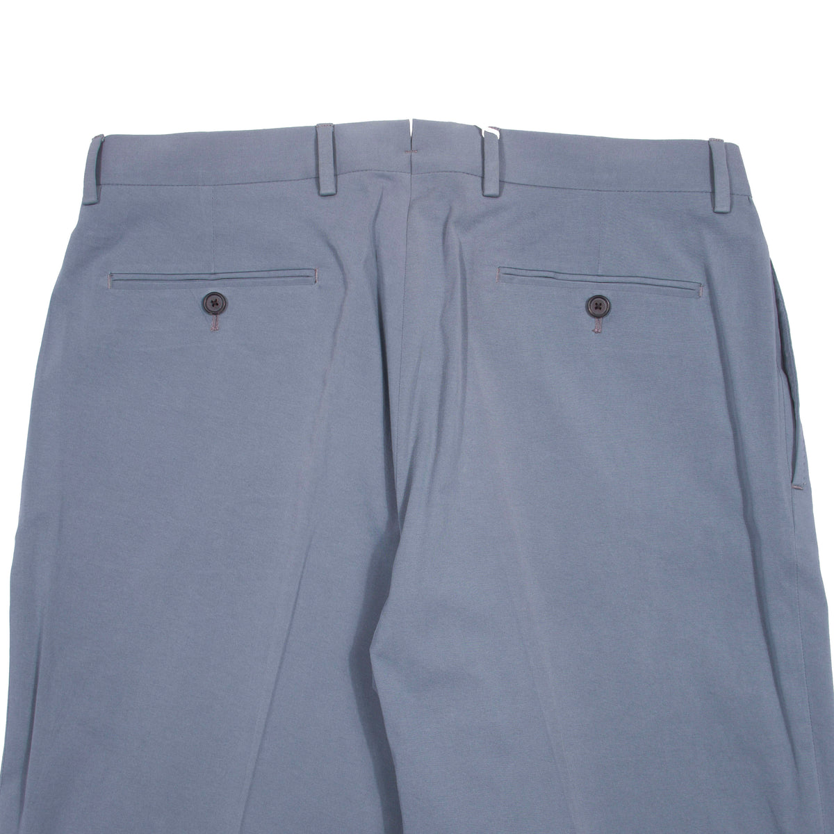 Neapolitan Hand Tailored Petrol Cotton Trousers Sz 50
