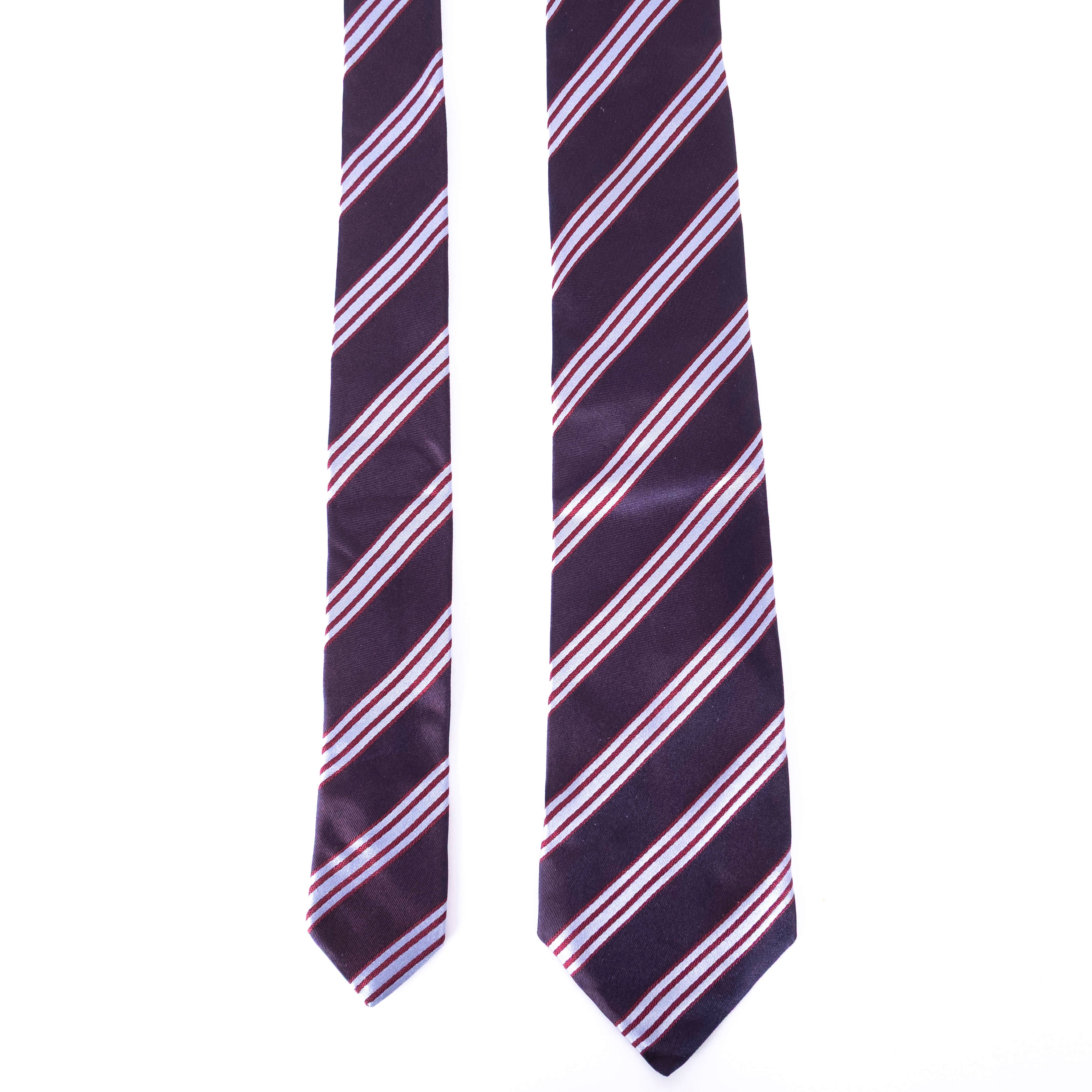 Plum Striped Tie