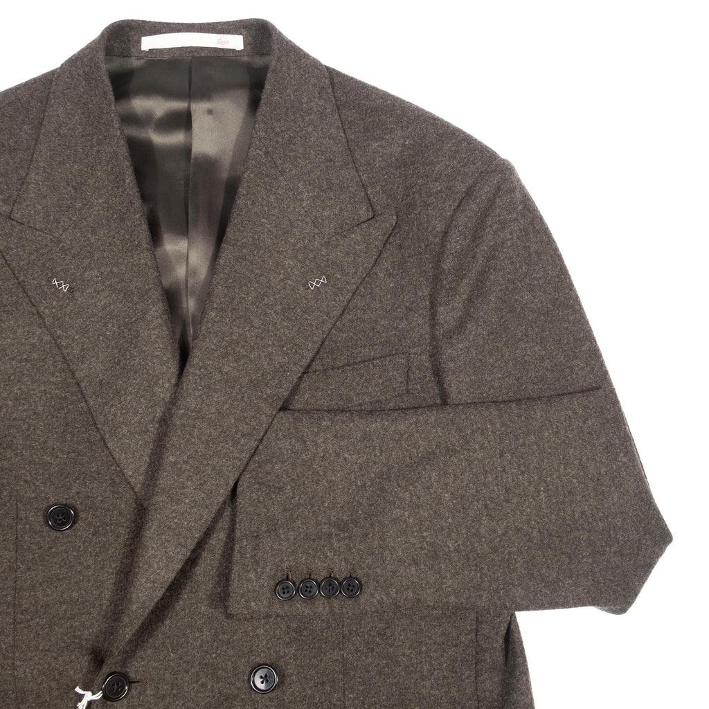 Neapolitan Hand Tailored Double Breasted Drapers Flannel Sport Coat Sz 50