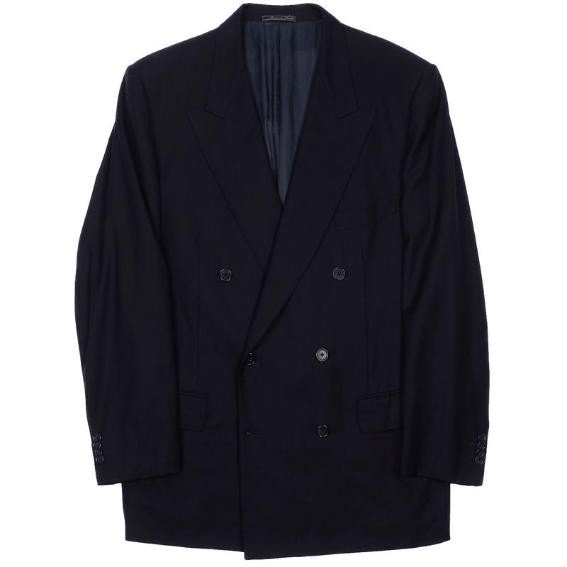 Corneliani Navy Double Breasted Suit