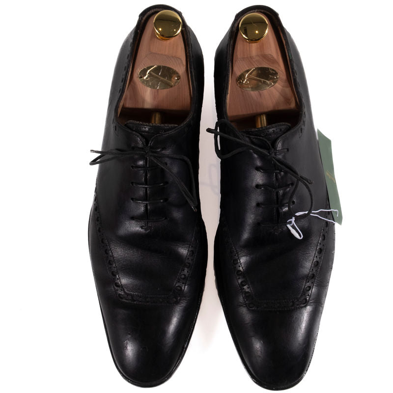 Yves Saint Laurent Black Leather Oxfords Sz 40.5 (EU)