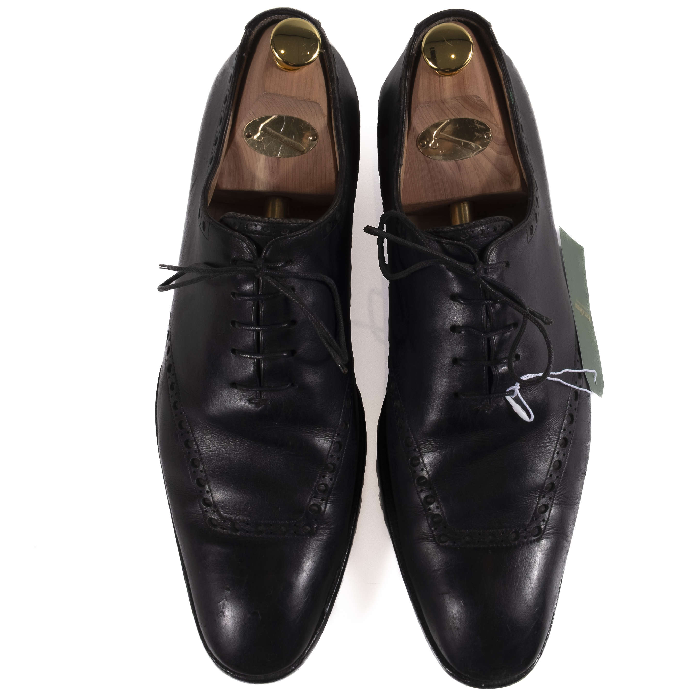 Yves Saint Laurent Black Leather Oxfords Sz 40.5 (EU)