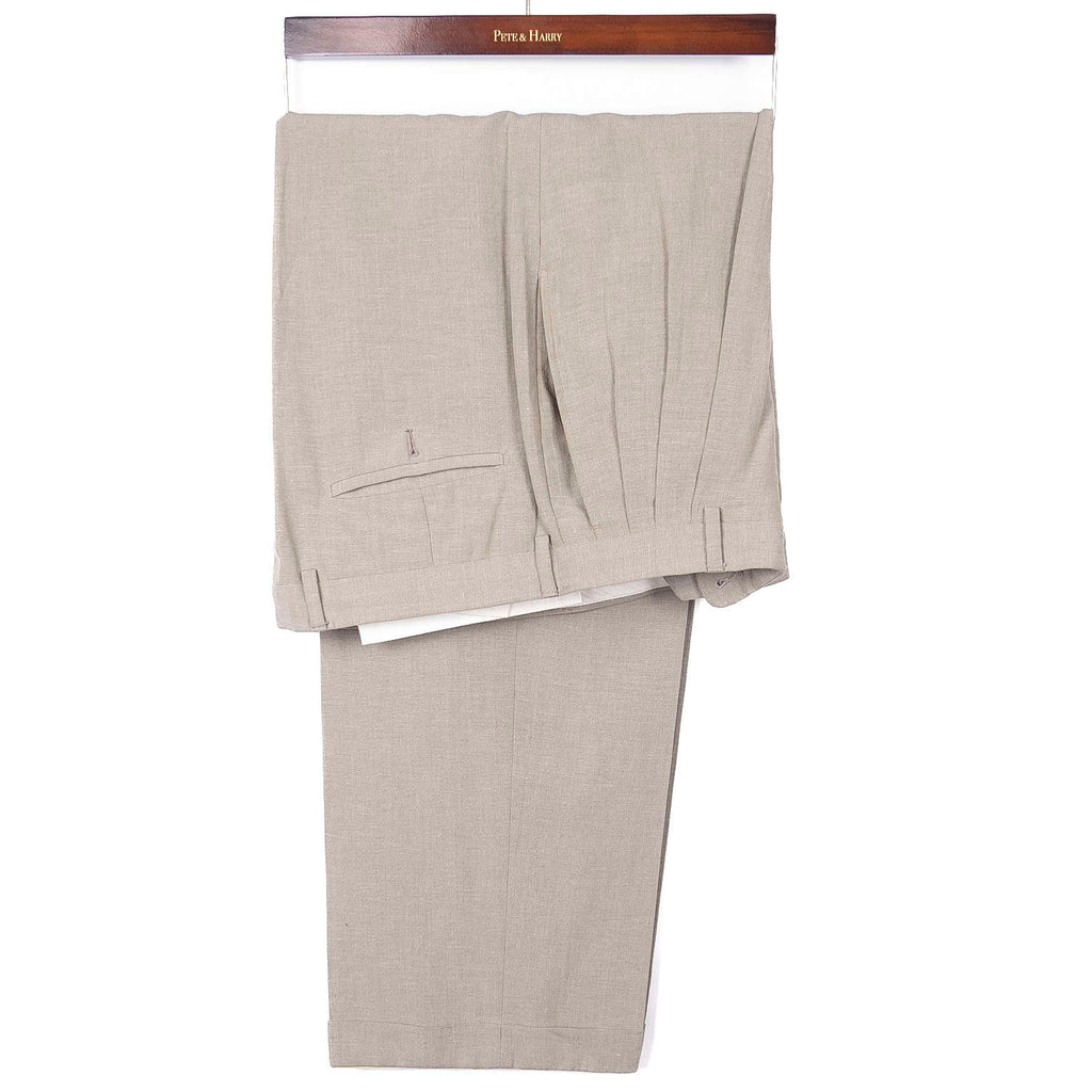 Khaki Linen Suit