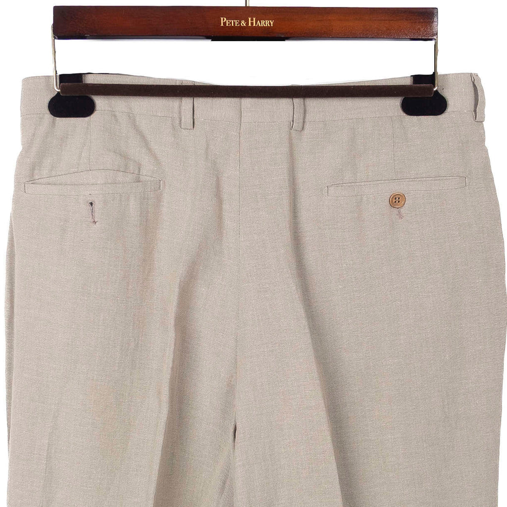 Khaki Linen Suit