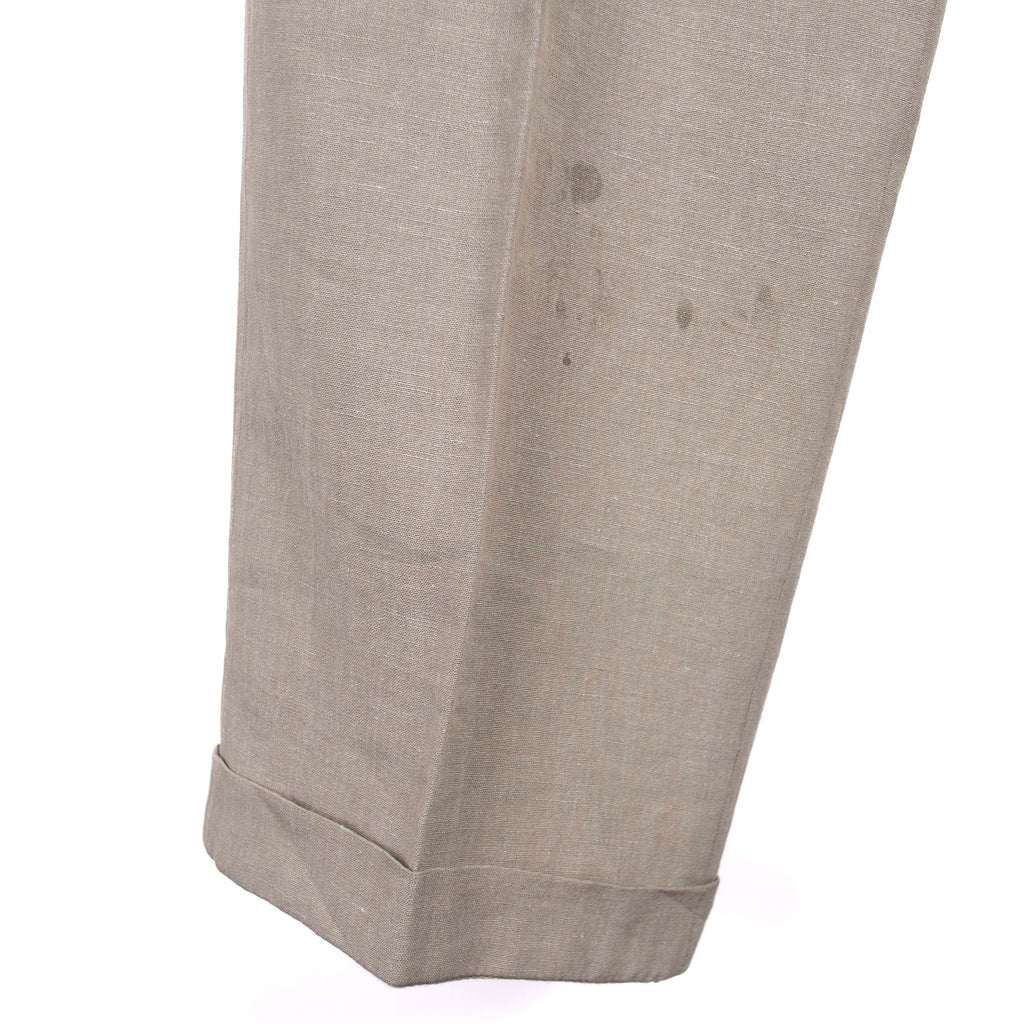 Khaki Linen Suit