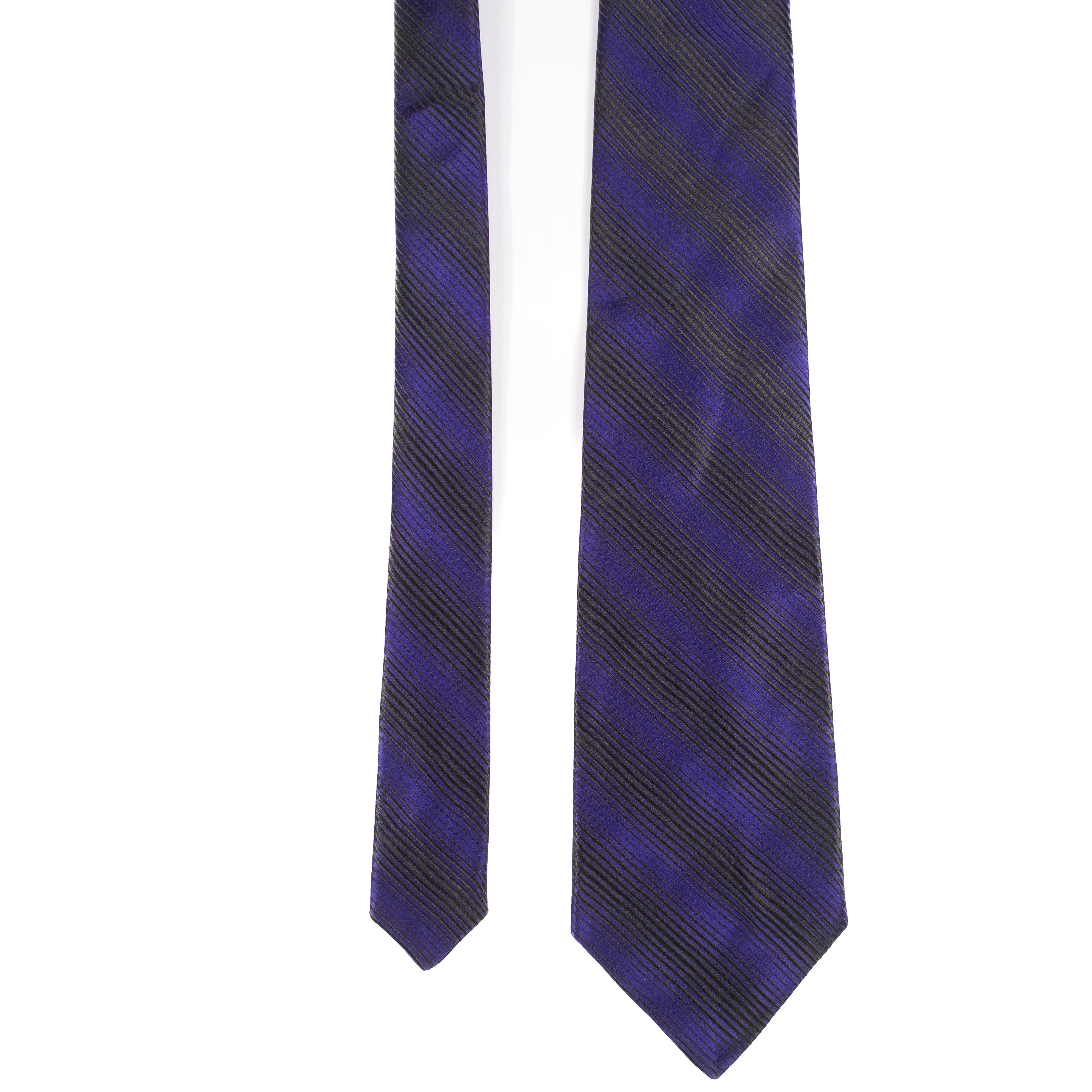 Richard James Purple Striped Tie
