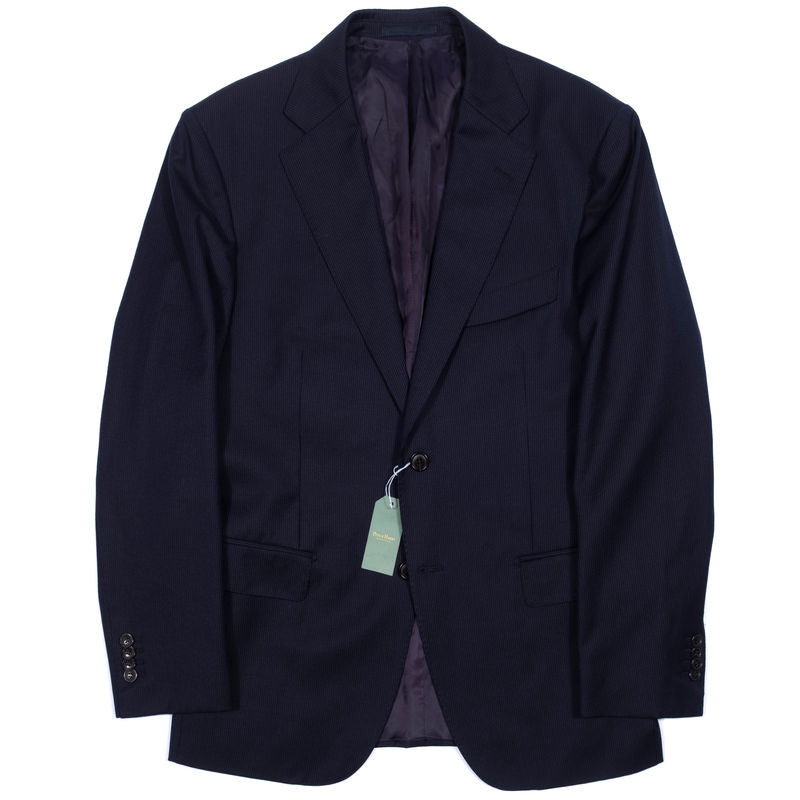 Navy with Dotted Stripe Sport Coat