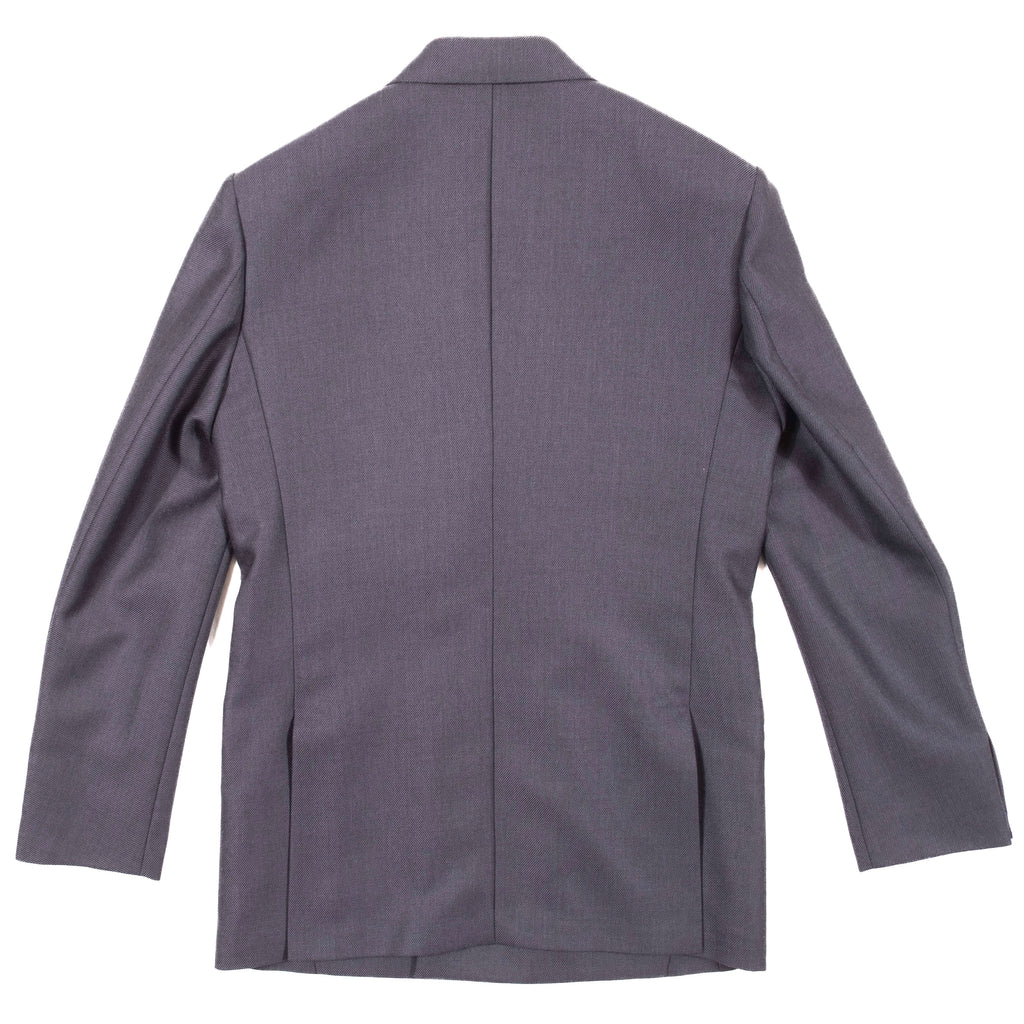 Neapolitan Hand Tailored Grey Double Breasted Cavalry Twill Sport Coat Sz 50