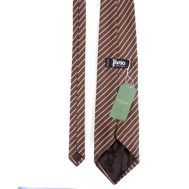 Brown Striped Tie