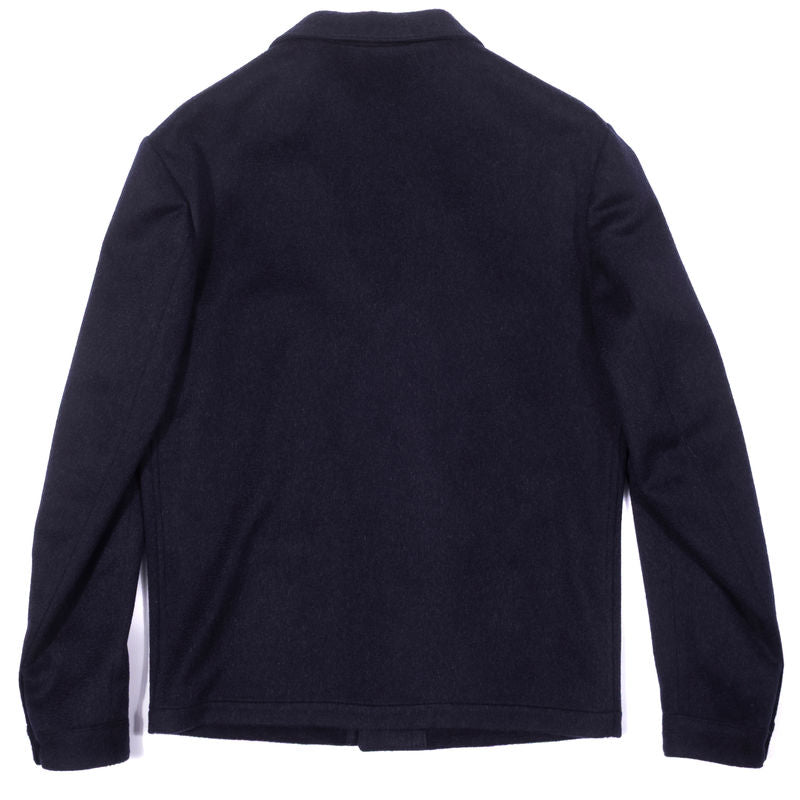 Neapolitan Hand Tailored Navy Cashmere/Wool Utility Jacket Sz 54