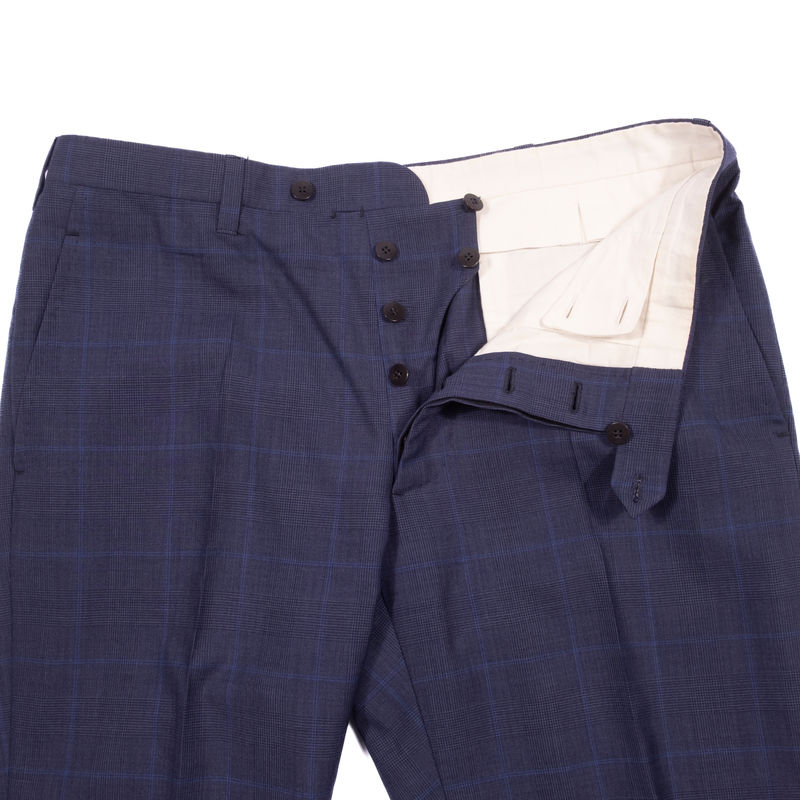 Cesare Attolini Blue Check Neapolitan Business Suit