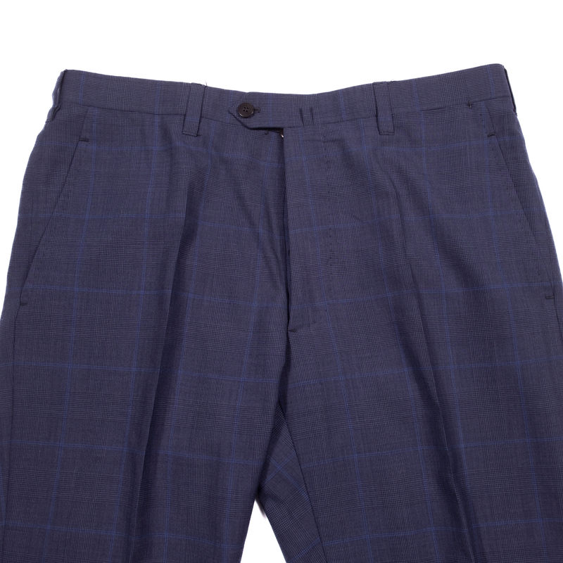 Cesare Attolini Blue Check Neapolitan Business Suit